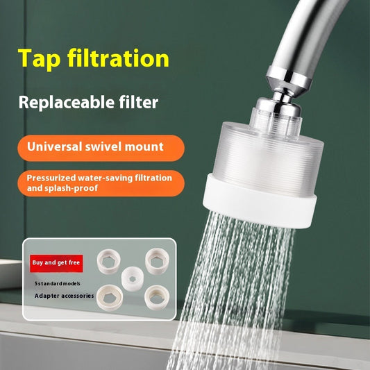 Faucet Filter Kitchen Tap Water Household Water Filter Splash-proof Universal Water Purifier